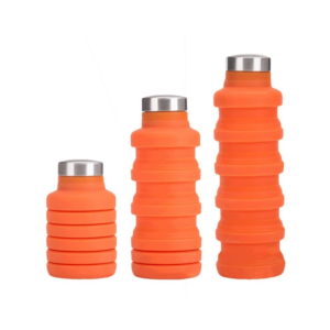 Garrafa Sustentável Retrátil De Silicone