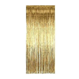 Cortina Metalizada Dourada