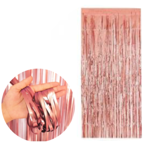 Cortina Metalizada Semi Brilho - Rose Gold