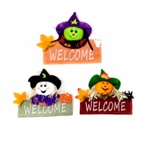 Placa Welcome Halloween