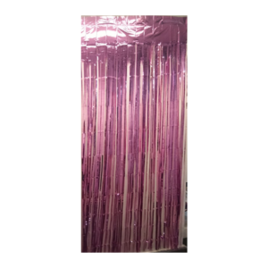 Cortina Metalizada Rosa