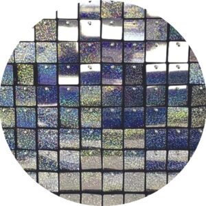 Placa Shimmer Wall Holográfica - Prata