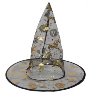 Chapéu de Bruxa Transparente