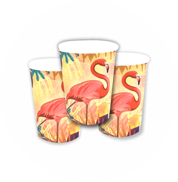 Copo de Papel Flamingo