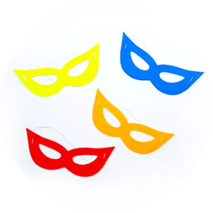 Máscara de Papel Neon