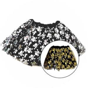 Saia de Tule Estampa de Caveiras