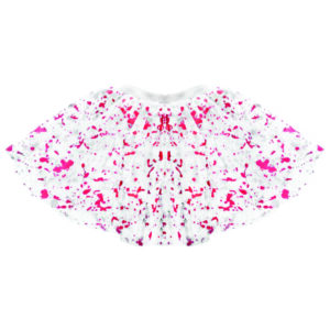 Saia de Tule c/ Estampa Gotas de Sangue