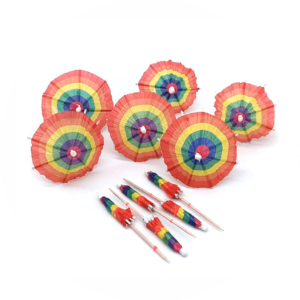 Mini Sombrinhas Arco Íris