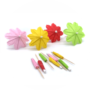 Mini Sombrinhas Flores